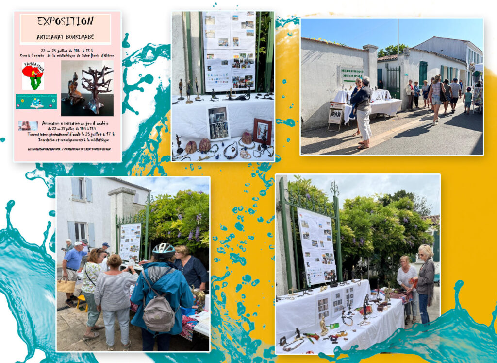 Planche photos exposition Médiathèque St Denis d'Oléron, 2025